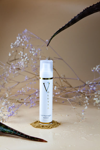 lubrificante naturale, menopausa indotta, menopausa naturale, unisex, afrodisiaco, idratante, Voluttà, linea Voluttà, benessere intimo, piacere intimo, secchezza vaginale,  