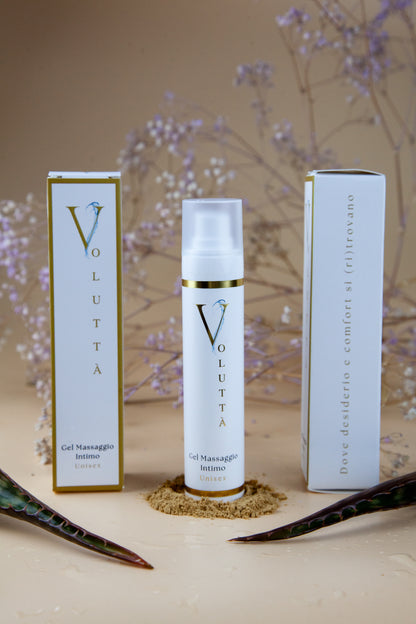 gel naturale-lubrificante-piacere del benessere intimo-Voluttà-linea lubrificanti Voluttà-unisex-lusso-unisex-performante-piacere intimo-benessere intimo in coppia-afrodisiaco-